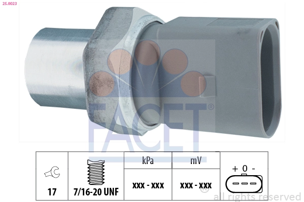 Pressure Switch, air conditioning Made in Italy - OE Equivalent 25.0023
