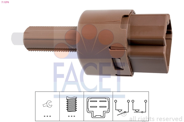 Stop Light Switch Made in Italy - OE Equivalent 7.1276