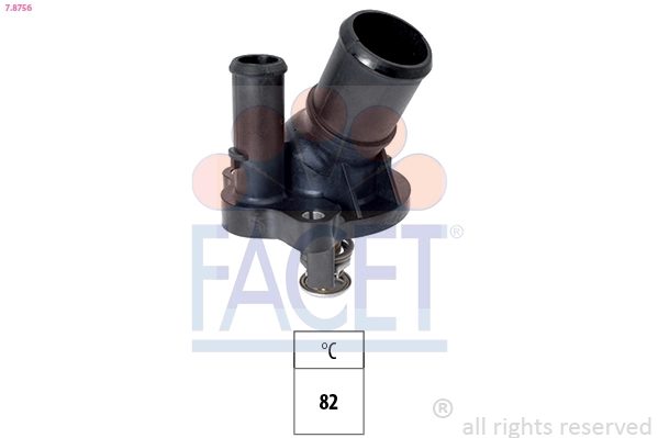 Thermostat, coolant Made in Italy - OE Equivalent 7.8756