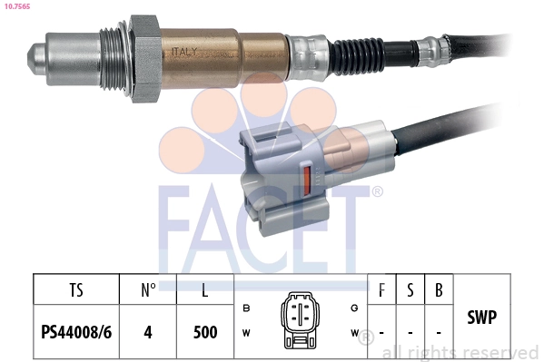 Oxygen Sensor Made in Italy - OE Equivalent 10.7565