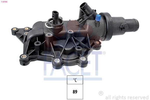 Thermostat, coolant Made in Italy - OE Equivalent 7.8706