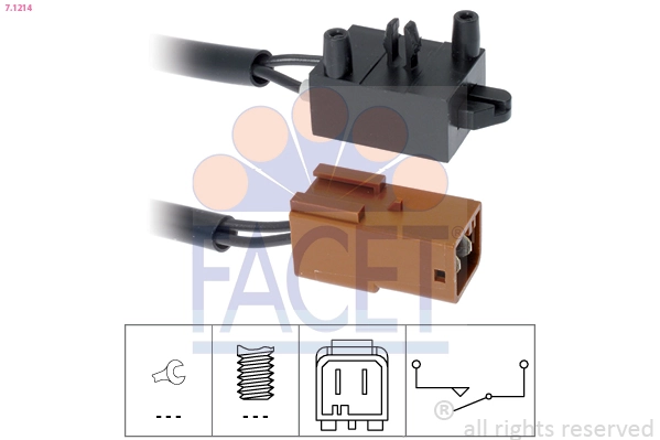 Switch, clutch control (cruise control) Made in Italy - OE Equivalent 7.1214