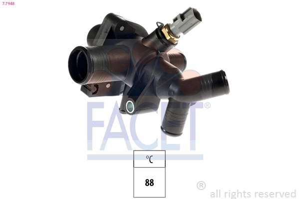 Thermostat, coolant Made in Italy - OE Equivalent 7.7948