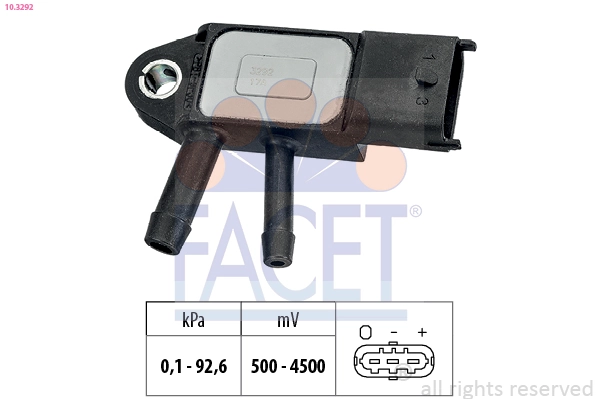 Air Pressure Sensor, altitude adaption Made in Italy - OE Equivalent 10.3292