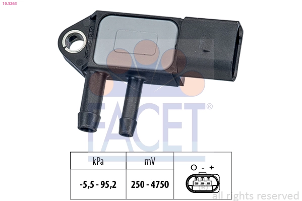 Pressure Sensor, brake booster Made in Italy - OE Equivalent 10.3263