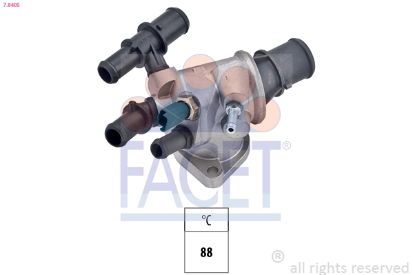 Thermostat, coolant Made in Italy - OE Equivalent 7.8405