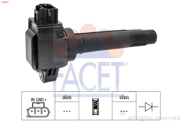 Ignition Coil OE Equivalent 9.6521