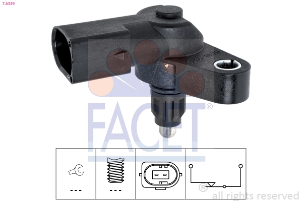 Switch, reverse light Made in Italy - OE Equivalent 7.6339