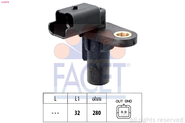Sensor, crankshaft pulse Made in Italy - OE Equivalent 9.0579