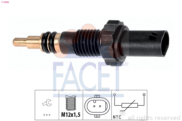 Sensor, coolant temperature Made in Italy - OE Equivalent 7.3348