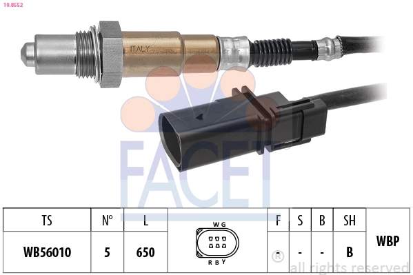 Oxygen Sensor Made in Italy - OE Equivalent 10.8552