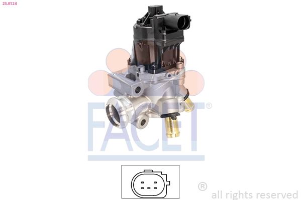EGR Valve Made in Italy - OE Equivalent 23.0124