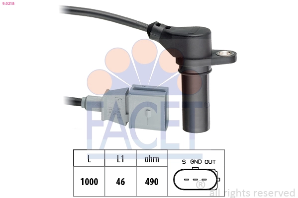 Sensor, crankshaft pulse Made in Italy - OE Equivalent 9.0218
