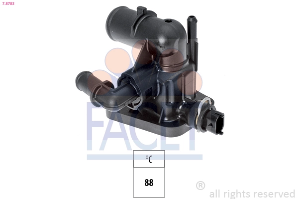 Thermostat, coolant Made in Italy - OE Equivalent 7.8783