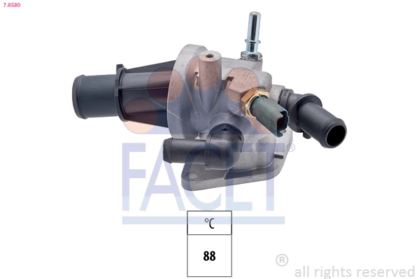 Thermostat, coolant Made in Italy - OE Equivalent 7.8580