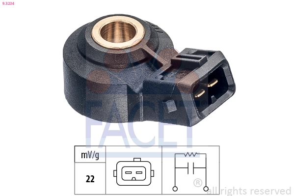Knock Sensor Made in Italy - OE Equivalent 9.3234