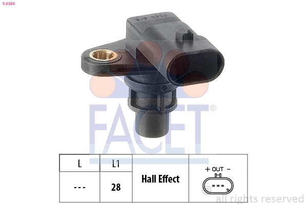 Sensor, camshaft position Made in Italy - OE Equivalent 9.0388