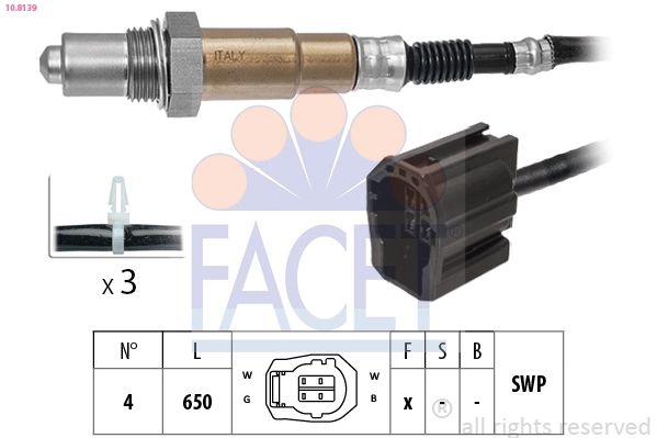 Oxygen Sensor Made in Italy - OE Equivalent 10.8139