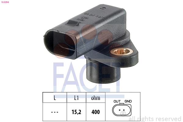 Sensor, crankshaft pulse Made in Italy - OE Equivalent 9.0294