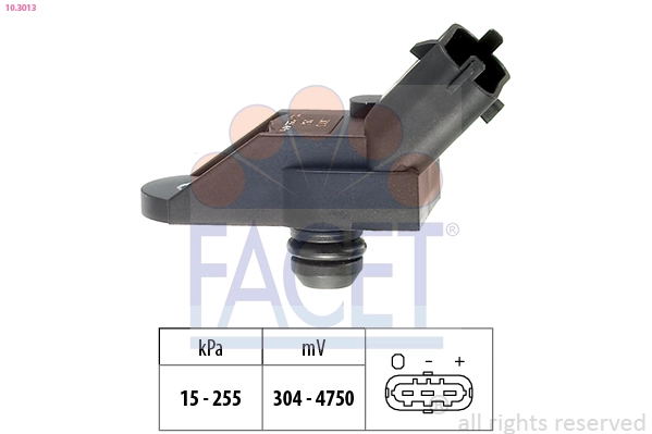 Air Pressure Sensor, altitude adaption Made in Italy - OE Equivalent 10.3013