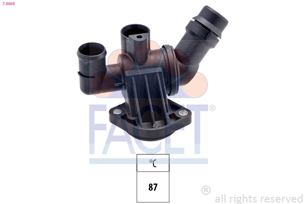 Thermostat, coolant Made in Italy - OE Equivalent 7.8668