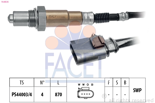 Oxygen Sensor Made in Italy - OE Equivalent 10.8535