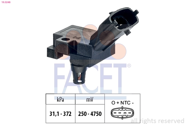 Air Pressure Sensor, altitude adaption Made in Italy - OE Equivalent 10.3248