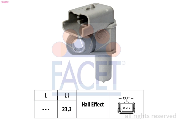 Sensor, camshaft position Made in Italy - OE Equivalent 9.0632