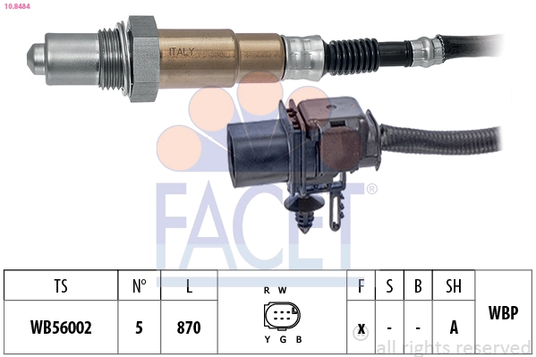 Oxygen Sensor Made in Italy - OE Equivalent 10.8484