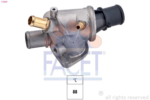 Thermostat, coolant Made in Italy - OE Equivalent 7.8469