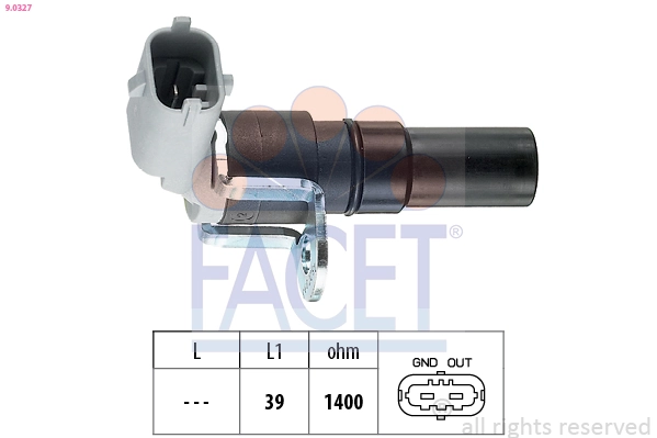 Sensor, crankshaft pulse Made in Italy - OE Equivalent 9.0327