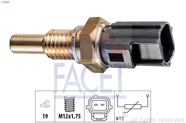 Sensor, coolant temperature Made in Italy - OE Equivalent 7.3294