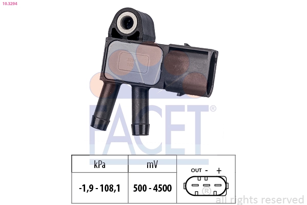 Air Pressure Sensor, altitude adaption Made in Italy - OE Equivalent 10.3294