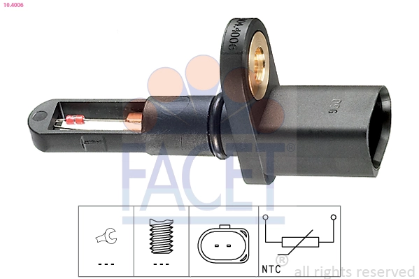 Sensor, intake air temperature Made in Italy - OE Equivalent 10.4006