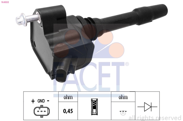 Ignition Coil OE Equivalent 9.6532