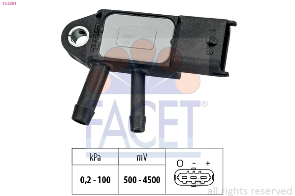 Air Pressure Sensor, altitude adaption Made in Italy - OE Equivalent 10.3291