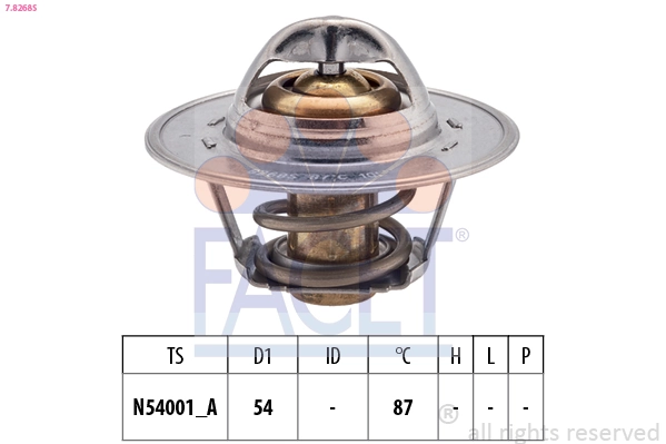 Thermostat, coolant Made in Italy - OE Equivalent 7.8268S