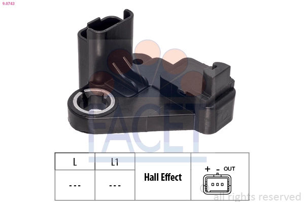 Sensor, crankshaft pulse OE Equivalent 9.0743