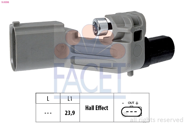 Sensor, crankshaft pulse Made in Italy - OE Equivalent 9.0598