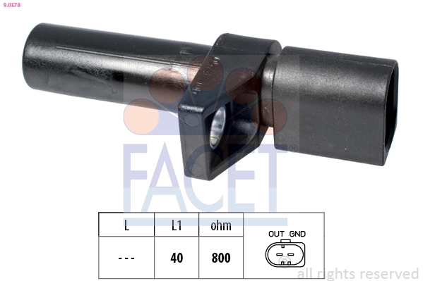 Sensor, crankshaft pulse Made in Italy - OE Equivalent 9.0578