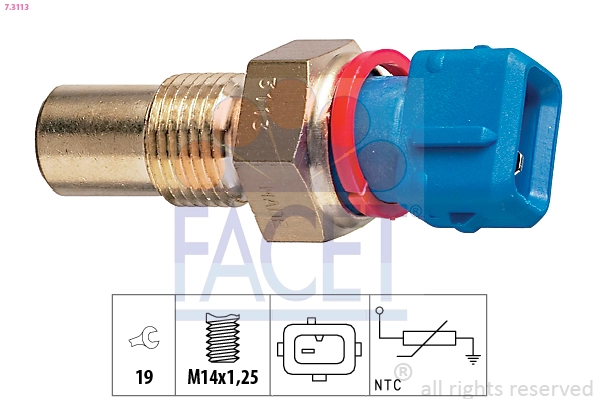 Sensor, oil temperature Made in Italy - OE Equivalent 7.3113