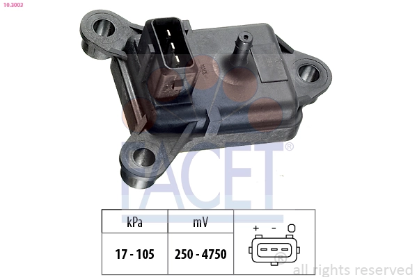 Air Pressure Sensor, altitude adaption Made in Italy - OE Equivalent 10.3003