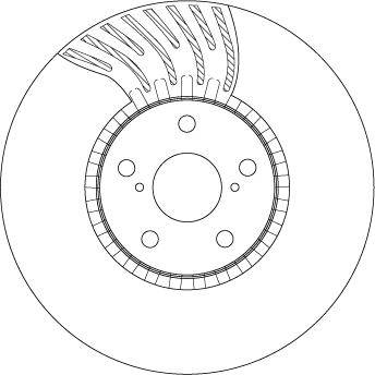 Brake Disc TRW SINGLE DF4855S