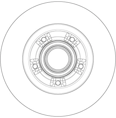 Brake Disc TRW SINGLE DF6203BS