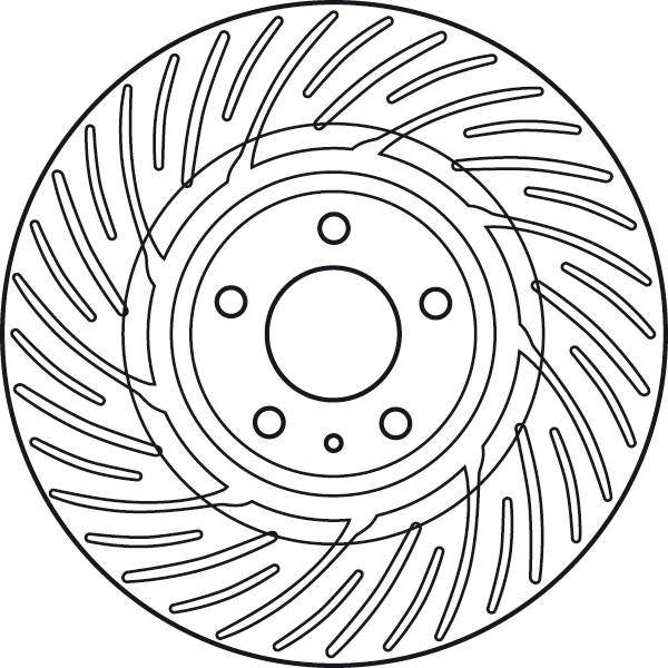Brake Disc TRW SINGLE DF6014S