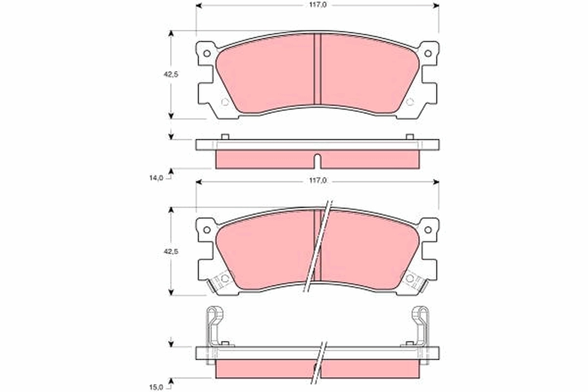 Brake Pad Set, disc brake GDB3264