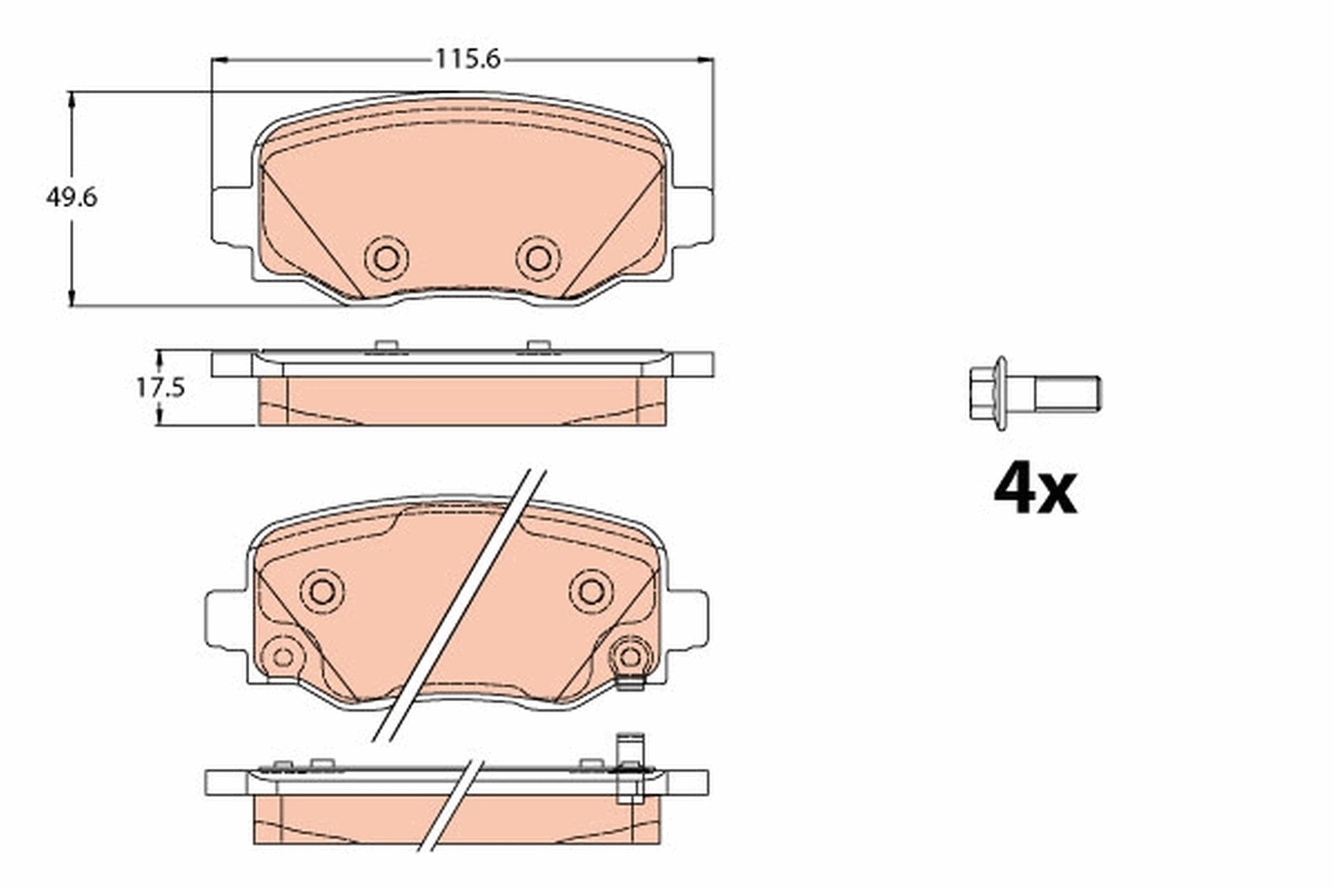 Brake Pad Set, disc brake GDB2116