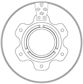 Brake Disc TRW SINGLE DF6743S