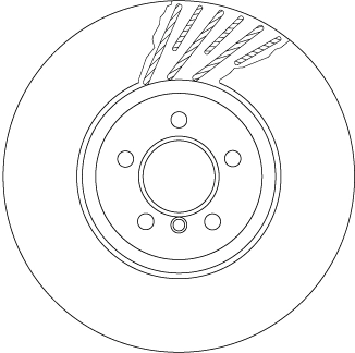 Brake Disc TRW SINGLE DF6613S
