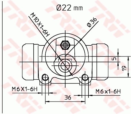 TRW BWH168 Wheel Brake Cylinder